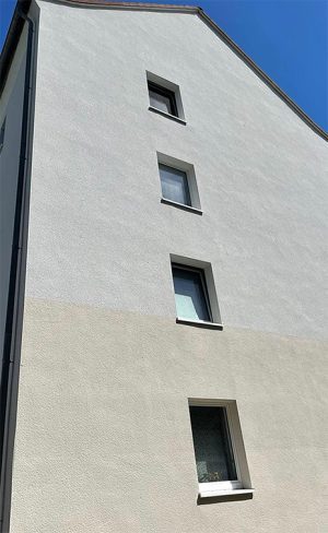 Hausfassade mehr fam nachher